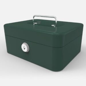 Lockbox W/ Removable Coin Tray & Key Lock